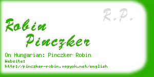 robin pinczker business card